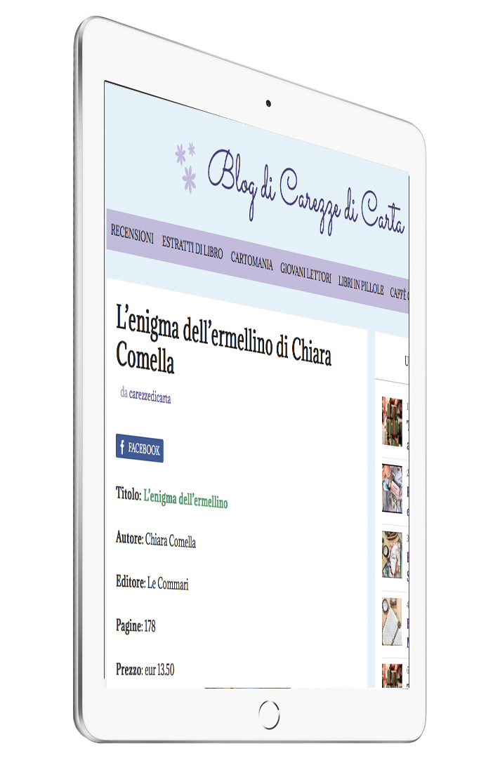Carezze di carta parla de L'enigma dell'ermellino